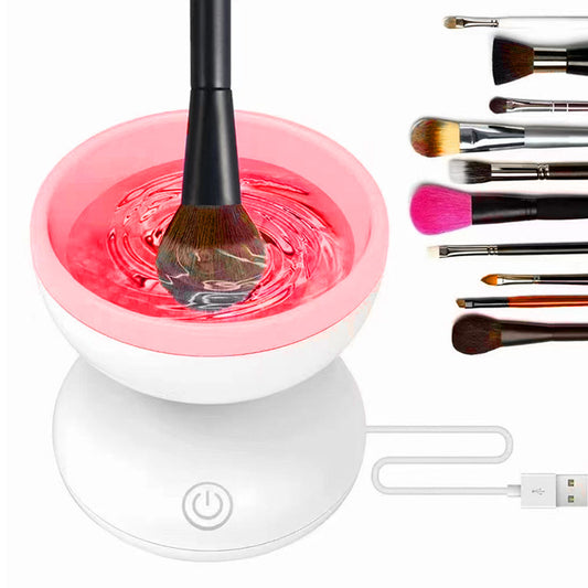 JC-241228BUT-047  Portable USB Makeup Brush Cleaner Machine Electric Cosmetic Brush Cleaning Washing Tools Automatic Clean Makeup Brushes