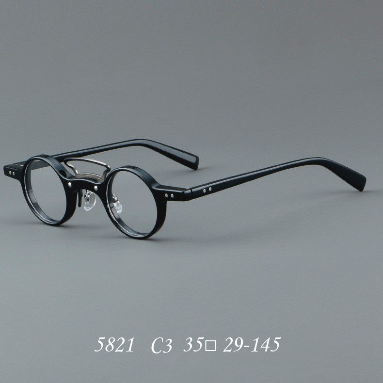 JC-250105MGL-037  Plate Glasses Retro Frame Japanese Small Round Rim