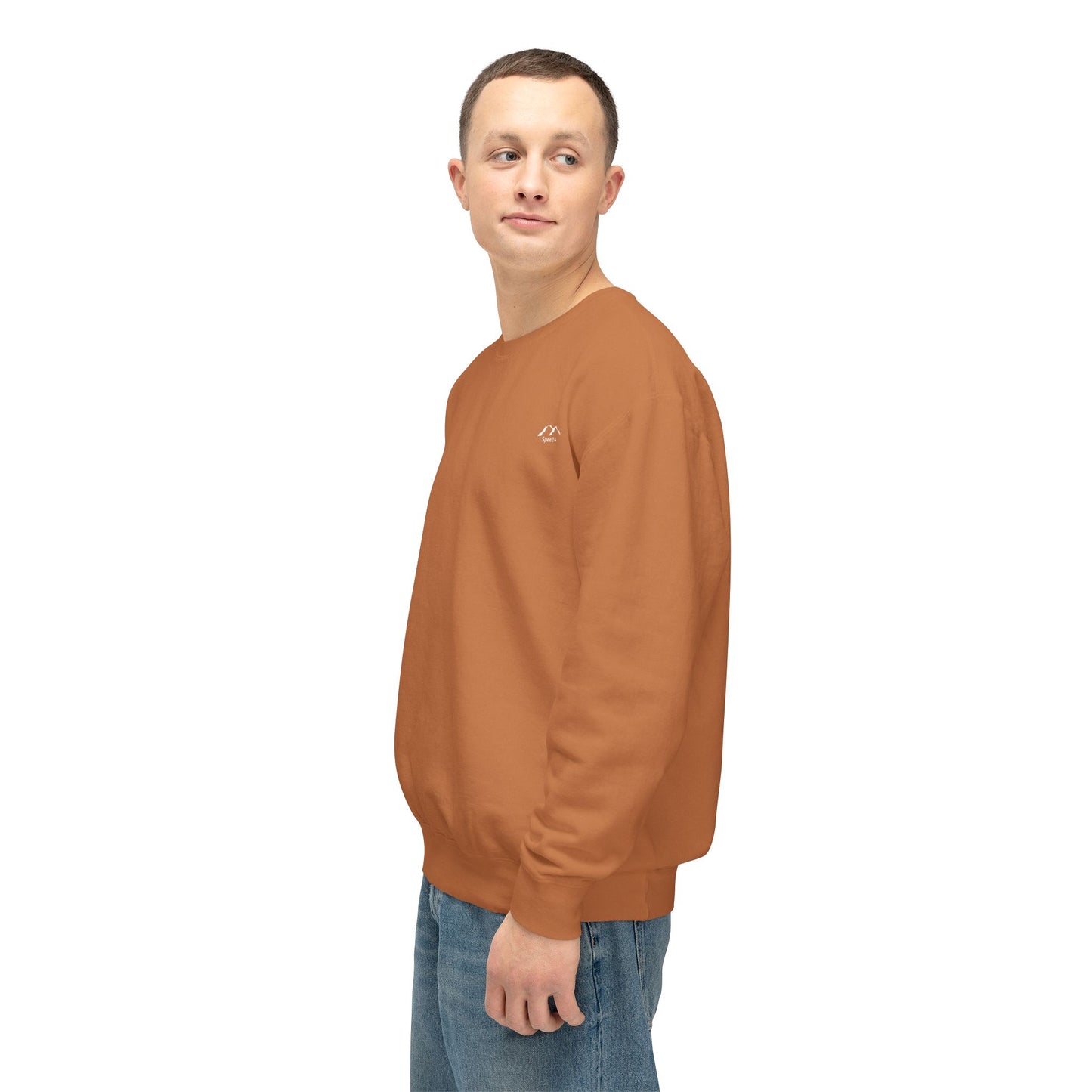 SW-110ORG-24  Unisex Lightweight Crewneck Yam Color Sweatshirt