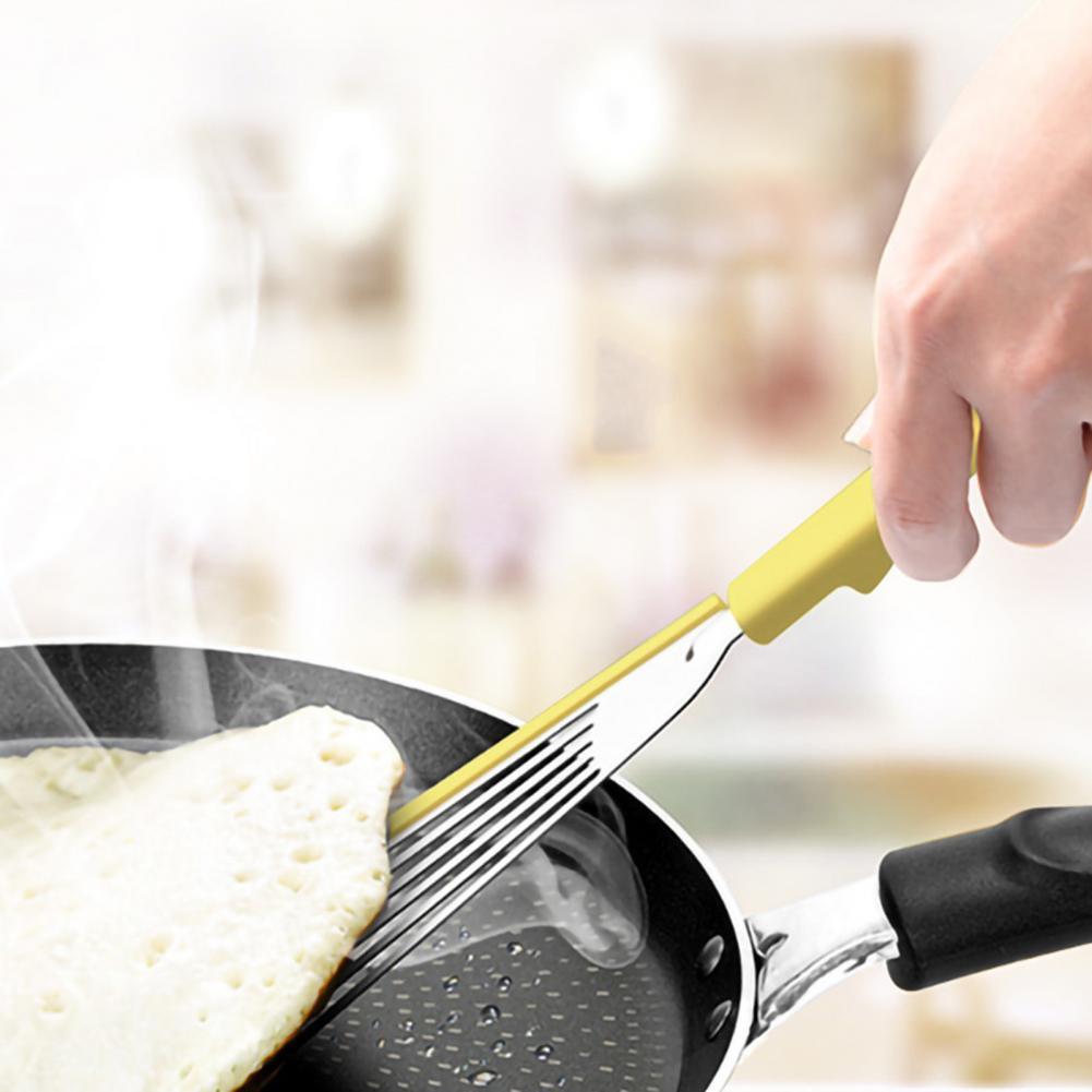 JC-241226KCT-014  Nonstick Fish Spatula, Thin Slotted Spatulas Turner Silicone Fish Spatulas For Nonstick Cookware, High Heat Resistant BPA Free Cooking Utensils, Ideal For Fish, Eggs, Pancakes