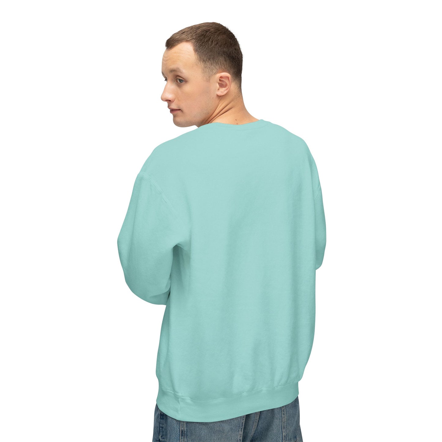 SW-103GRN-24  Unisex Lightweight Crewneck Chalky Mint Color Sweatshirt