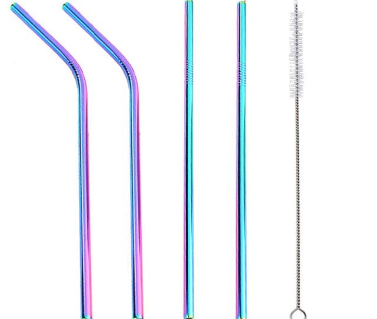 JC-250103DWR-015  Colourful Reusable Stainless Steel Straws