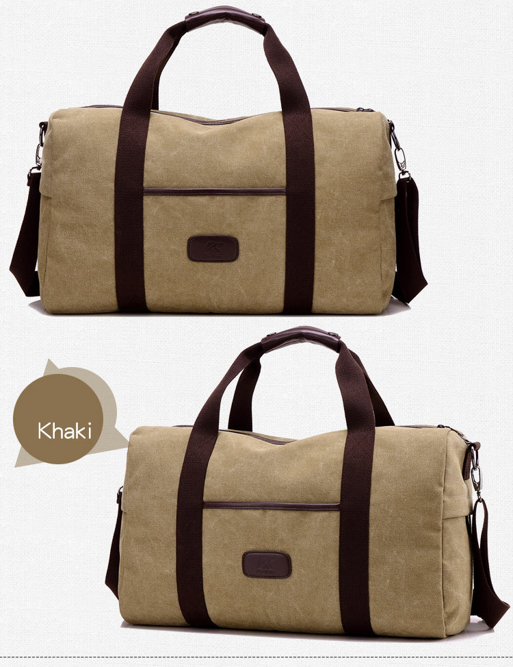 CJ-081BG-24 Vintage Men Canvas handbag High Quality Travel Bags Large Capacity Women Luggage Travel Duffle Bags