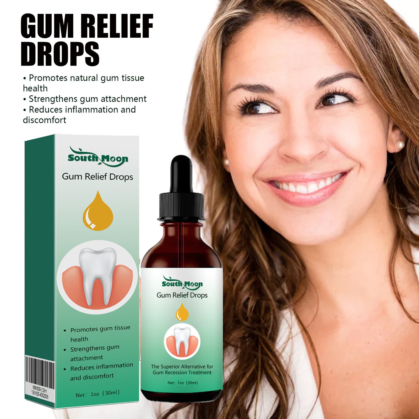 JC-250106ORL-049  Gum Repair Drops Care Gum Relief Periodontal Foaming Oral Cleaning Care Drops