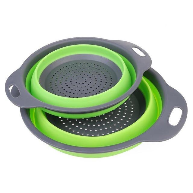 JC-241226KCT-051  2 PCs Collapsible Silicone Colander