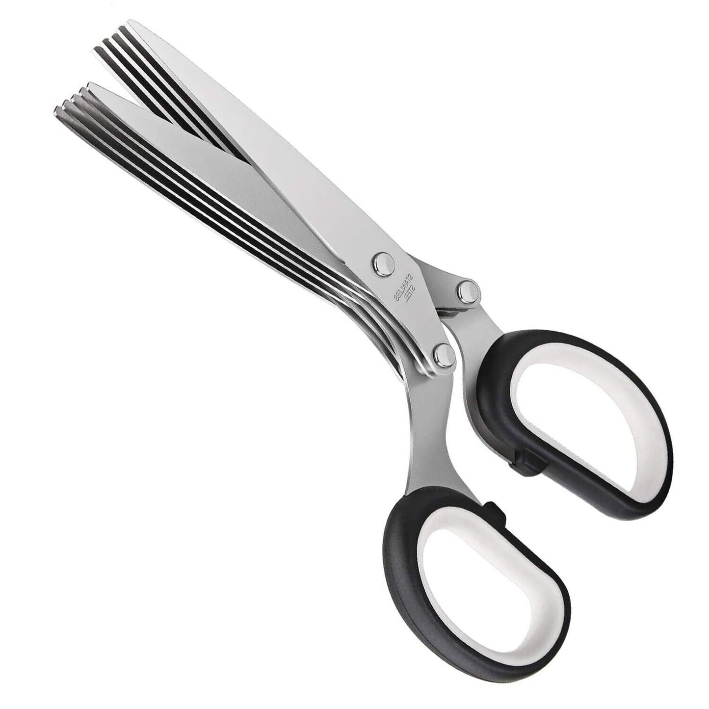 JC-241226KCT-011  Herb Scissors Set With 5 Blades And Cover - Multipurpose Kitchen Shear