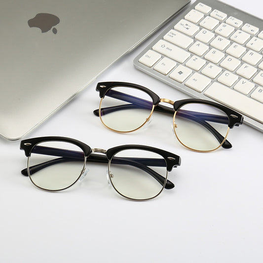 JC-250105MGL-045  Anti Blue Light Versatile Decorative Flat Glasses