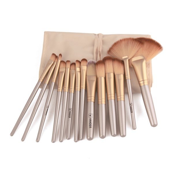 JC-241228BUT-027  Professional 32Pcs Makeup Brush Foundation Eye Shadows Powder Blue Make Up Brushes Tools Cosmetic Bag pincel maquiagem Brushes