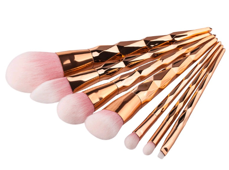 JC-241228BUT-057  7 makeup brushes, makeup tools, diamond makeup brush foundation brush