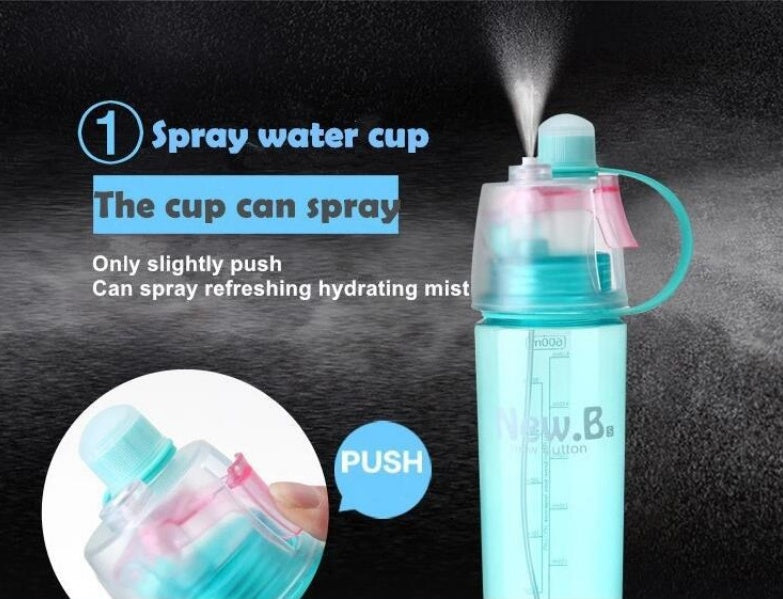 JC-250103DWR-038  Spray Water Bottle 600ML Sports Cycling Mist Spray Water Bottle