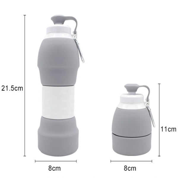 JC-250103DWR-011  Silicone folding water bottle