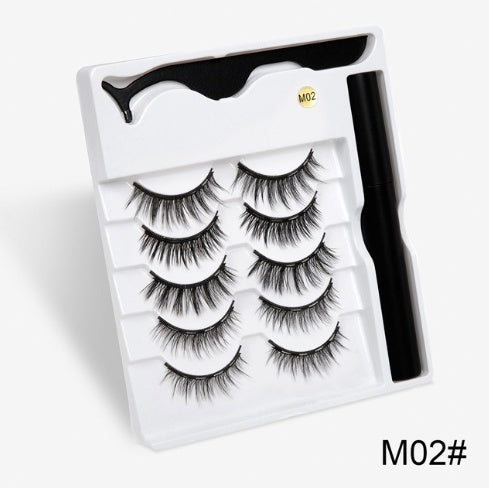 JC-241231MUP-026  A Pair Of False Eyelashes With Magnets In Fashion