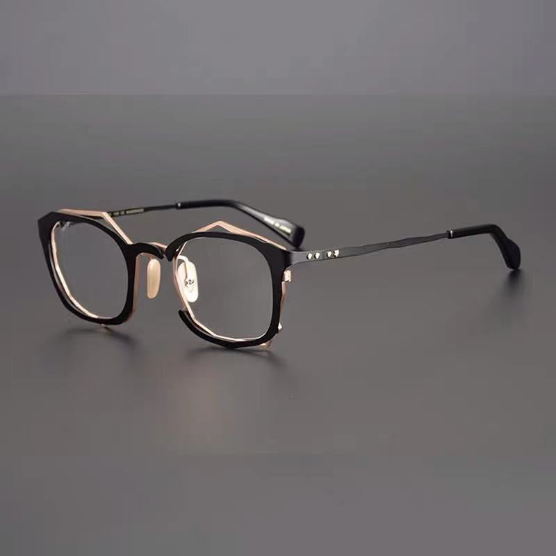 JC-250105MGL-043  Handmade Irregular Shape Glasses Frame With Myopic Glasses Option