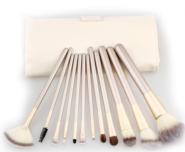 JC-241228BUT-040  Spot Detonating 121824, White Make-up, White Make-up Brush, 24 Make-up And Brush Suits For Portable Beauty And Makeup Tools