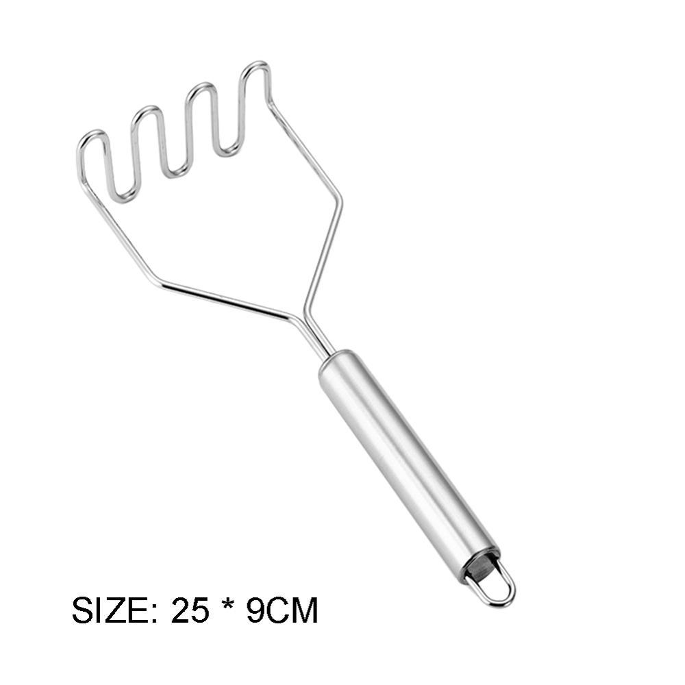 JC-241226KCT-030  Potato Masher Mud Pressure Machine Juice Pusher Stainless Steel Salads Chopper Fruit Vegetable Tools Kitchen Gadgets Crusher