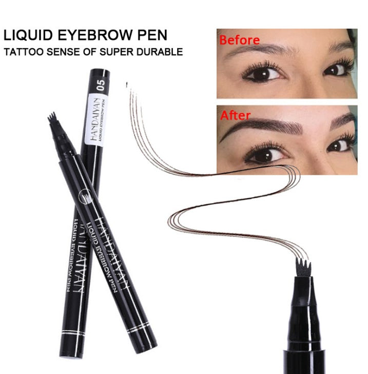 JC-241231MUP-080  Microblading Eyebrow Pencil Waterproof Fork Tip Tattoo Pen Tinted Fine Sketch Eye Brow Pencils Long Lasting Eyebrows