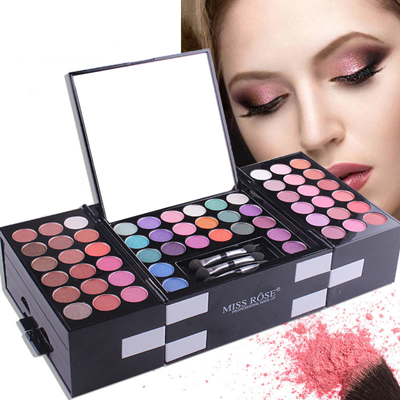 JC-241231MUP-019  MISS ROSE 144 color 3 color 3 Color Eyeshadow blush eyebrow makeup makeup makeup kit special wholesale