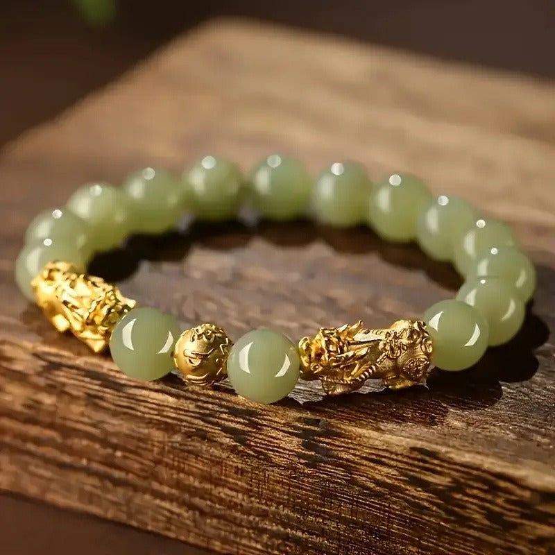 JC-241230BBJ-074  The Gold Pixiu Bracelet Is Suitable For Those Who Pursue Traditional Auspicious Meanings And Like To Wear Jewelry To Show Their Unique Style