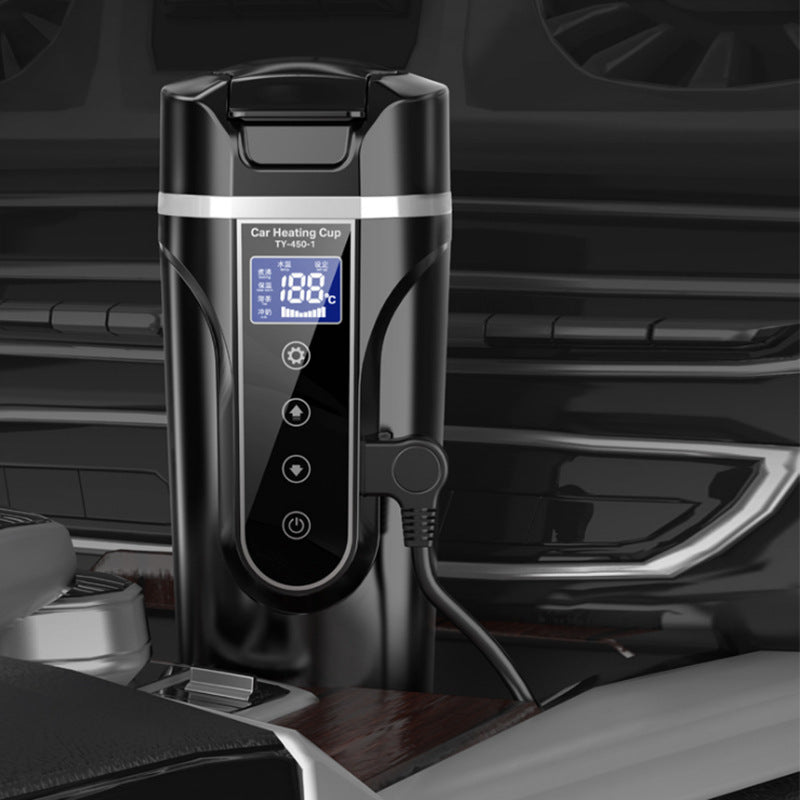 JC-250103DWR-050  Portable Car Bottle Smart Touch Digital Display Insulated Cup Home Traveling Heating Cup Water Bottle