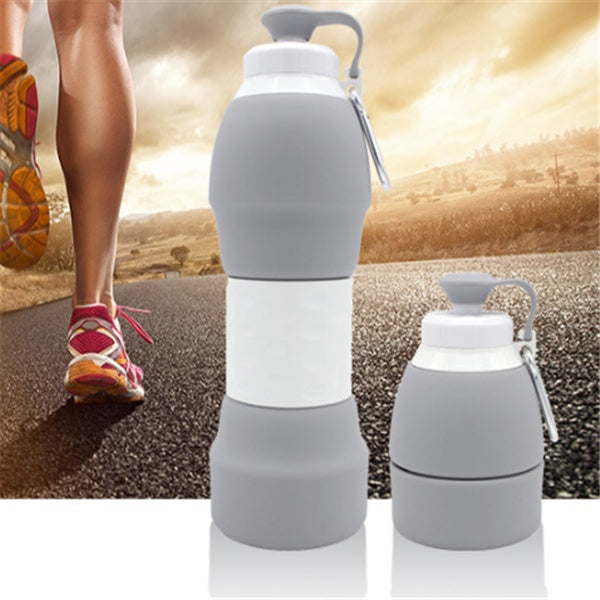 JC-250103DWR-011  Silicone folding water bottle