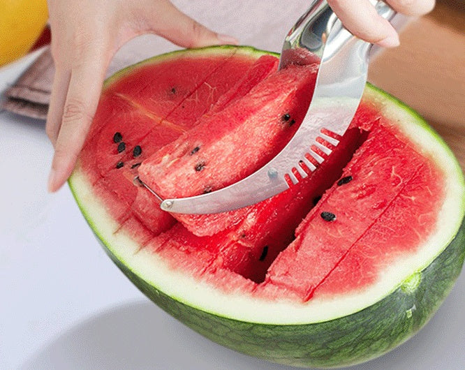 JC-241226KCT-019  Stainless Steel Cutter For Watermelon Hami Melon Pitaya Pawpaw