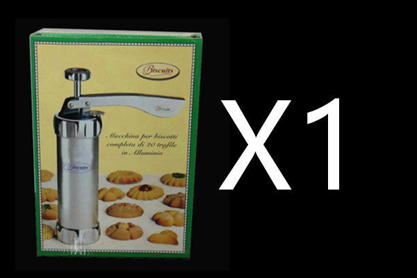 JC-241226KCT-039  Domestic Cookie Press Kit Stainless Steel Cookie Press Making Gun Biscuits Cake Mold