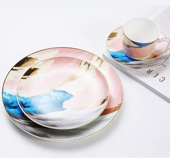 JC-250101DNW-018  Watercolor Dessert  Plates