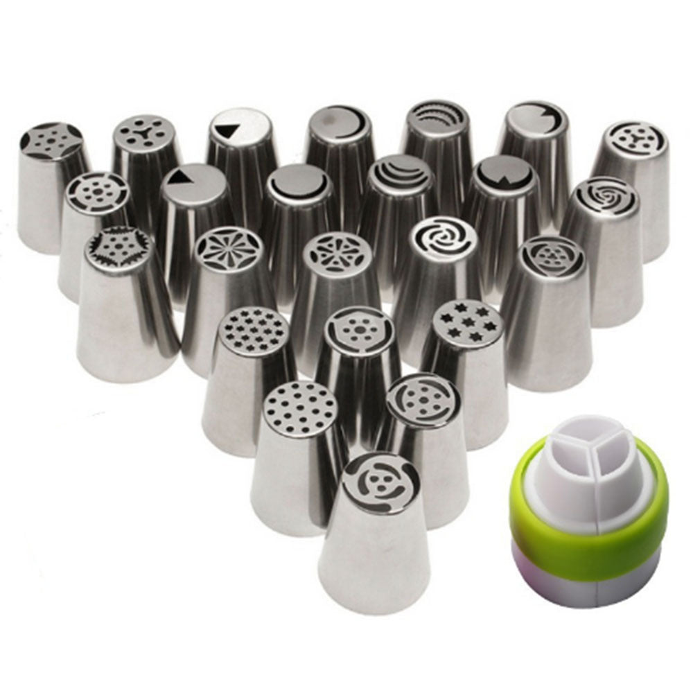 JC-241226KCT-057  24Pcs Russian Tulip Stainless Steel Nozzles