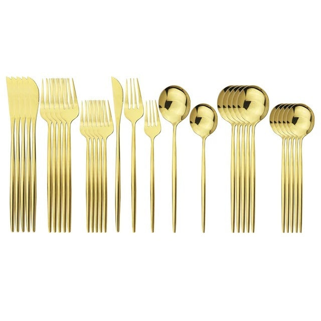 JC-250101DNW-036  Household Stainless Steel Cutlery Cutlery Set