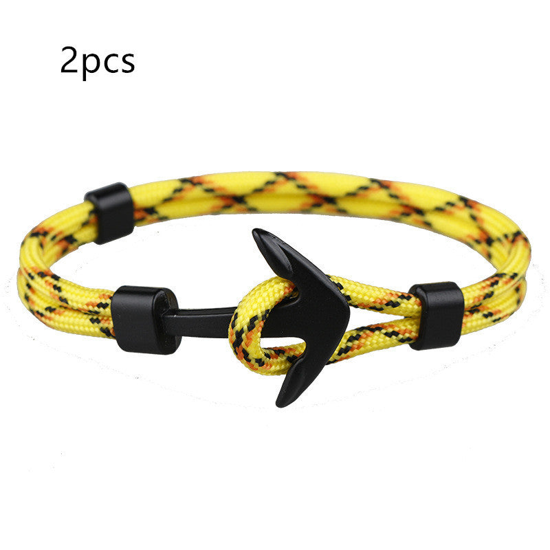 JC-241230BBJ-001  Anchor Bracelet Umbrella Black Pirate Anchor Hand Strap Gift