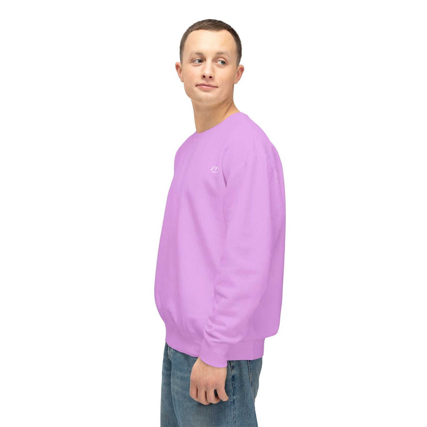 SW-112PRL-24  Unisex Lightweight Neon Violet Color Sweatshirt