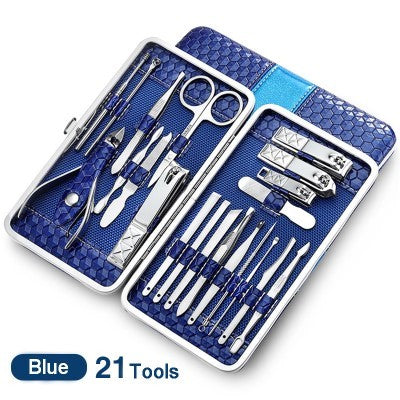 JC-241228BUT-021  Nail manicure tool kit combo set