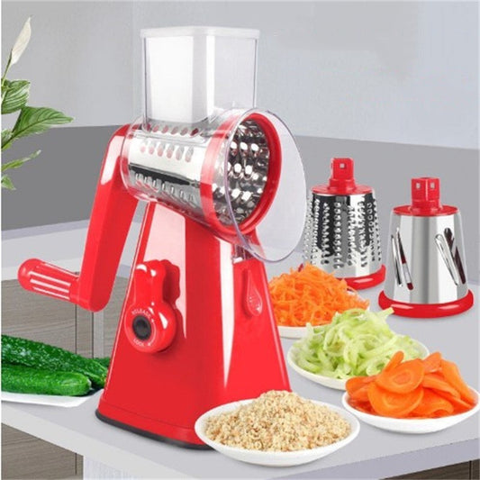 JC-241226KCT-054  Multi-functional Vegetable Cutter Hand Drum Vegetable Cutter Slice