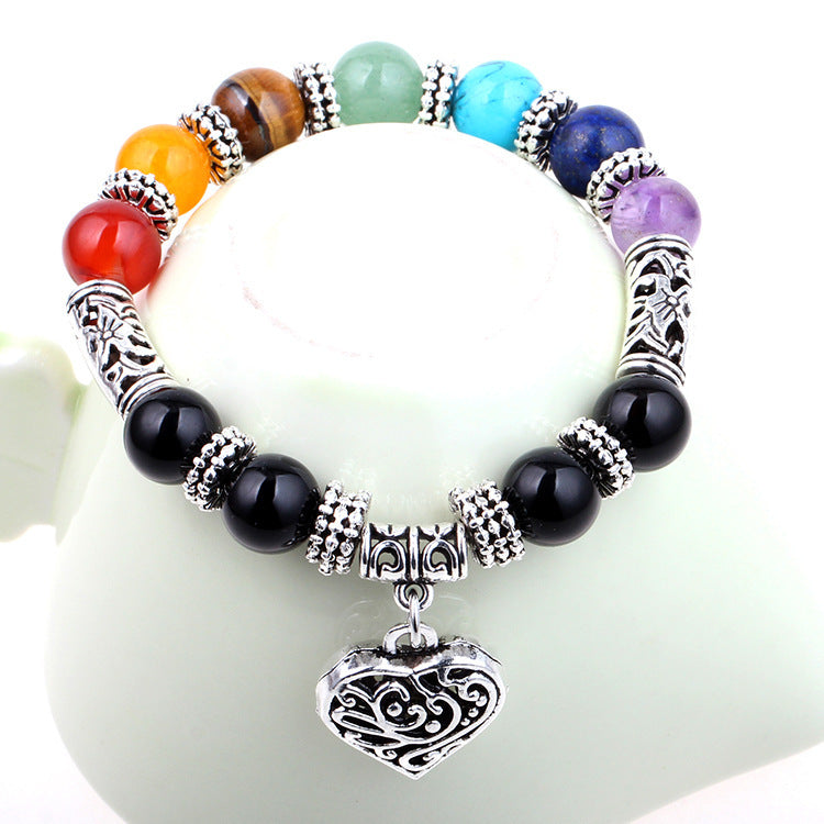 JC-241230BBJ-033  Seven Chakra Yoga Energy Bracelet