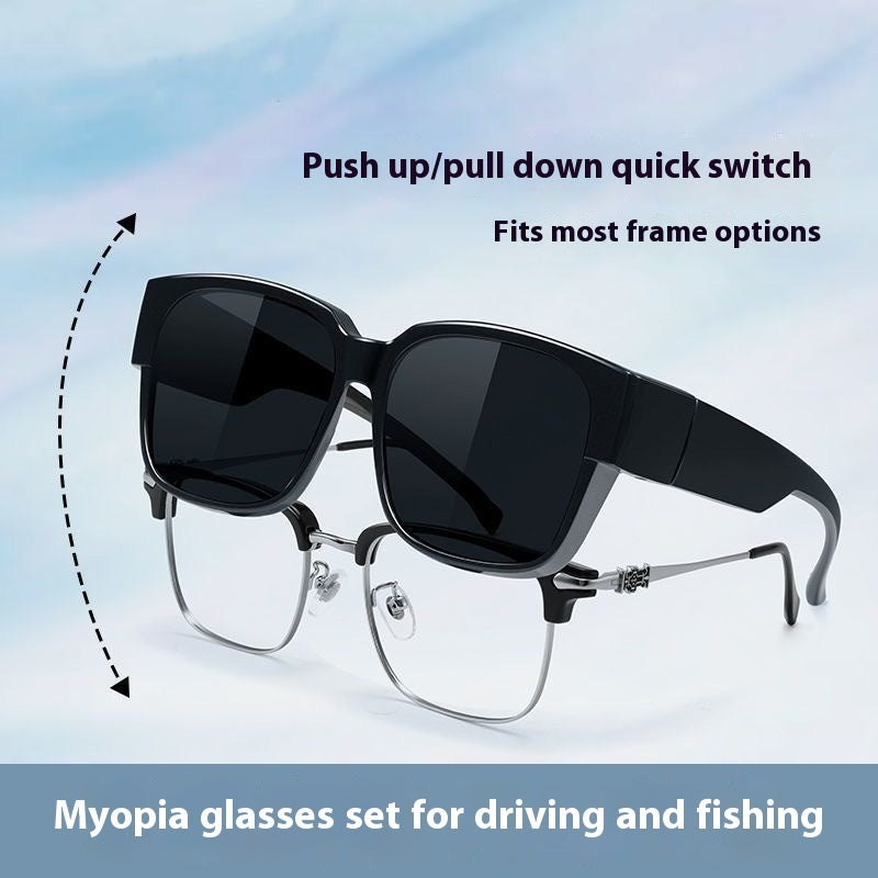 JC-250105MGL-010  Myopia Sunglasses For Men's Driving And Fishing