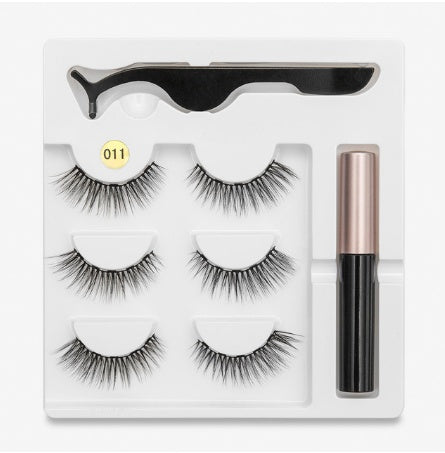 JC-241231MUP-026  A Pair Of False Eyelashes With Magnets In Fashion