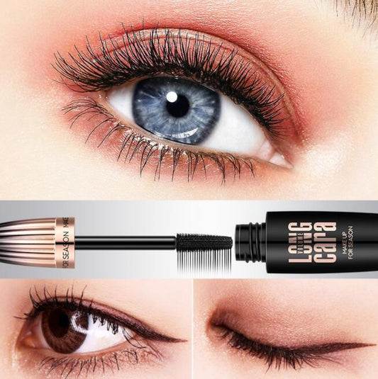 JC-241231MUP-040  Makeup Eyelash Mascara Eye Lashes Makeup 4D Silk Fiber Lash Mascara New Long Curling Black Waterproof Fiber Mascara