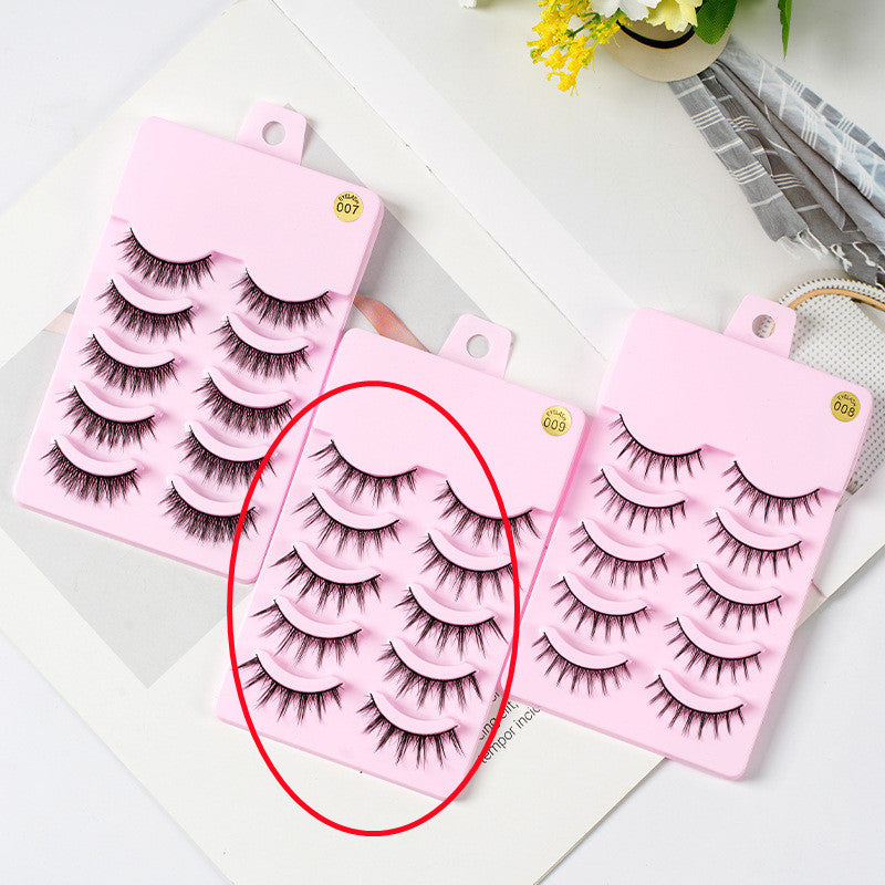 JC-241231MUP-016  5 Pairs Manga Lashes New Arrival Anime Cosplay Natural Wispy  Korean Makeup Artificial False Eyelashes