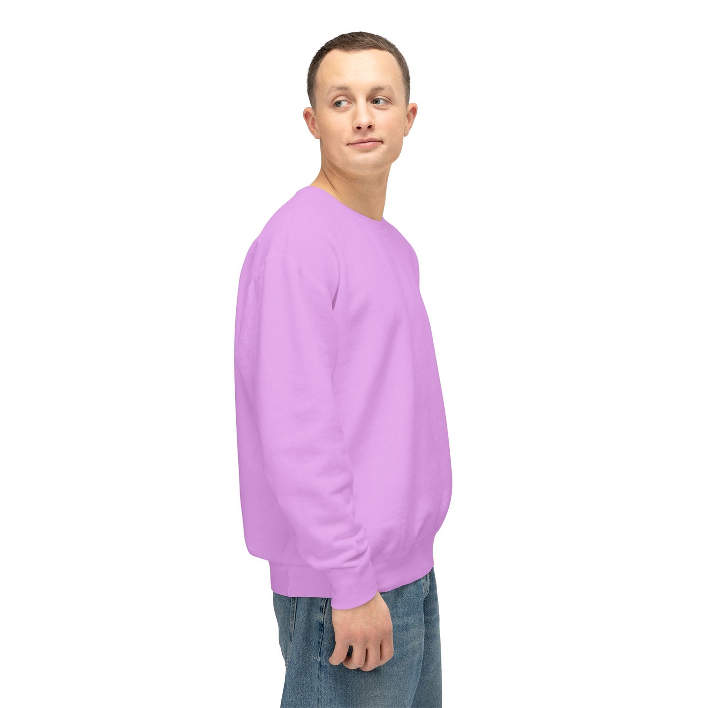 SW-112PRL-24  Unisex Lightweight Neon Violet Color Sweatshirt