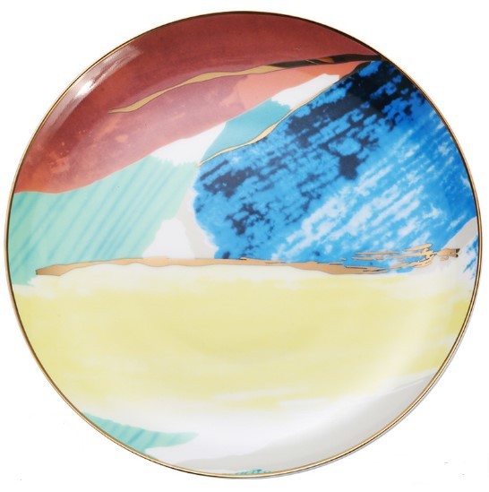 JC-250101DNW-018  Watercolor Dessert  Plates