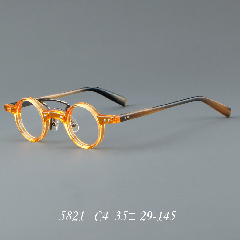 JC-250105MGL-037  Plate Glasses Retro Frame Japanese Small Round Rim