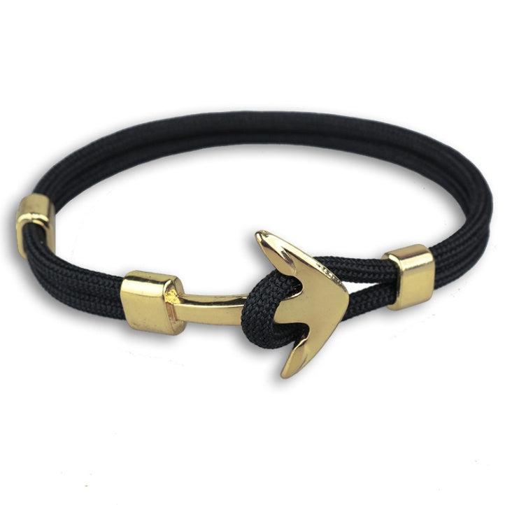 JC-241230BBJ-001  Anchor Bracelet Umbrella Black Pirate Anchor Hand Strap Gift