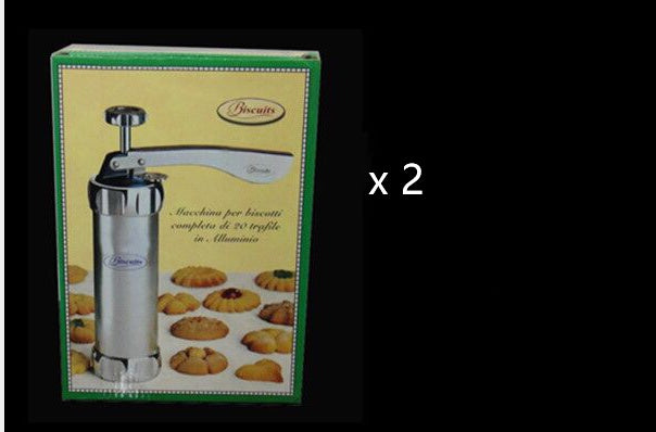 JC-241226KCT-039  Domestic Cookie Press Kit Stainless Steel Cookie Press Making Gun Biscuits Cake Mold