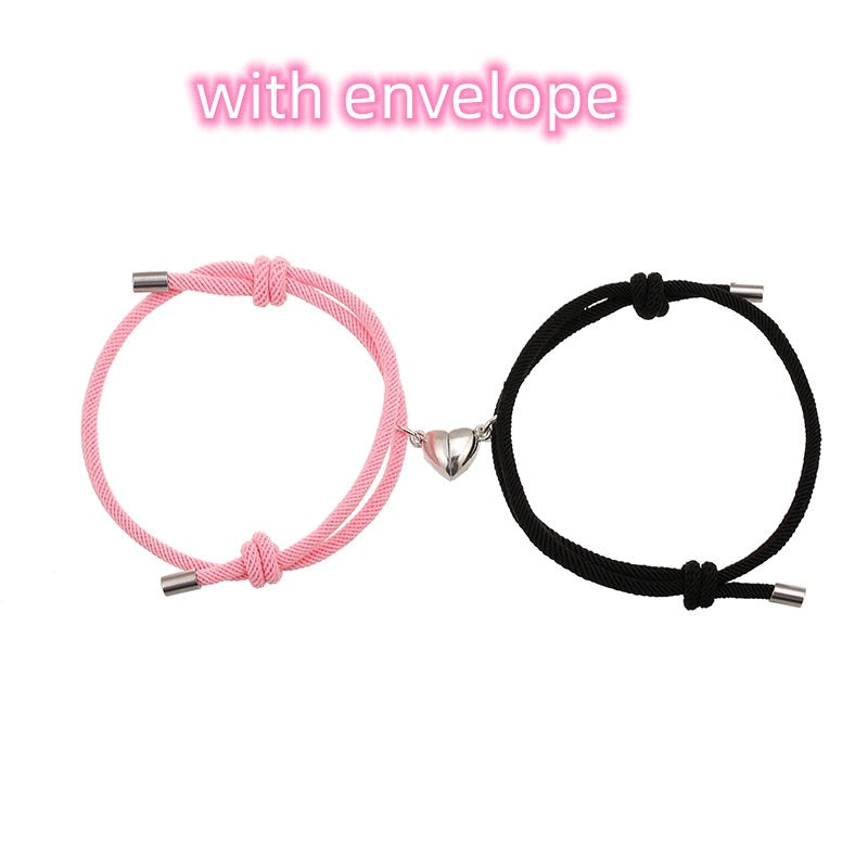 JC-241230BBJ-020  Simple Nylon Love Magnetic Bracelet