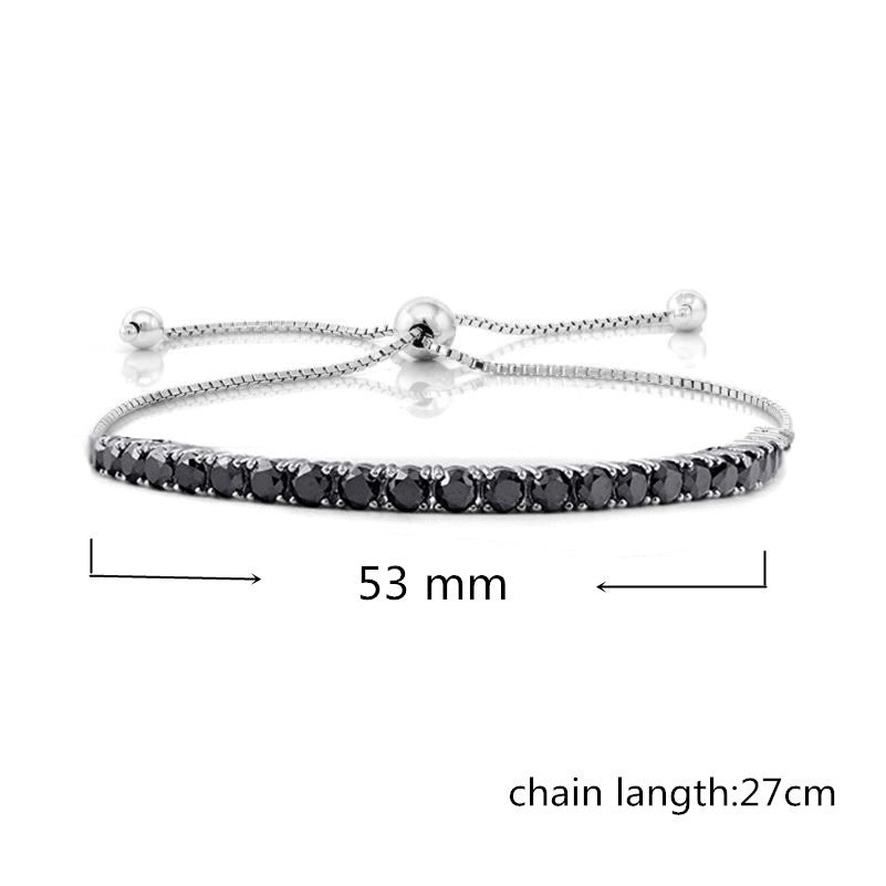 JC-241230BBJ-067  Round Micro Inlaid Zircon Wrist Decorator Socialite Petty Cash Bracelet