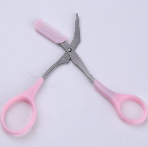 JC-241228BUT-039  Beauty tools eyebrow scissors with eyebrow comb