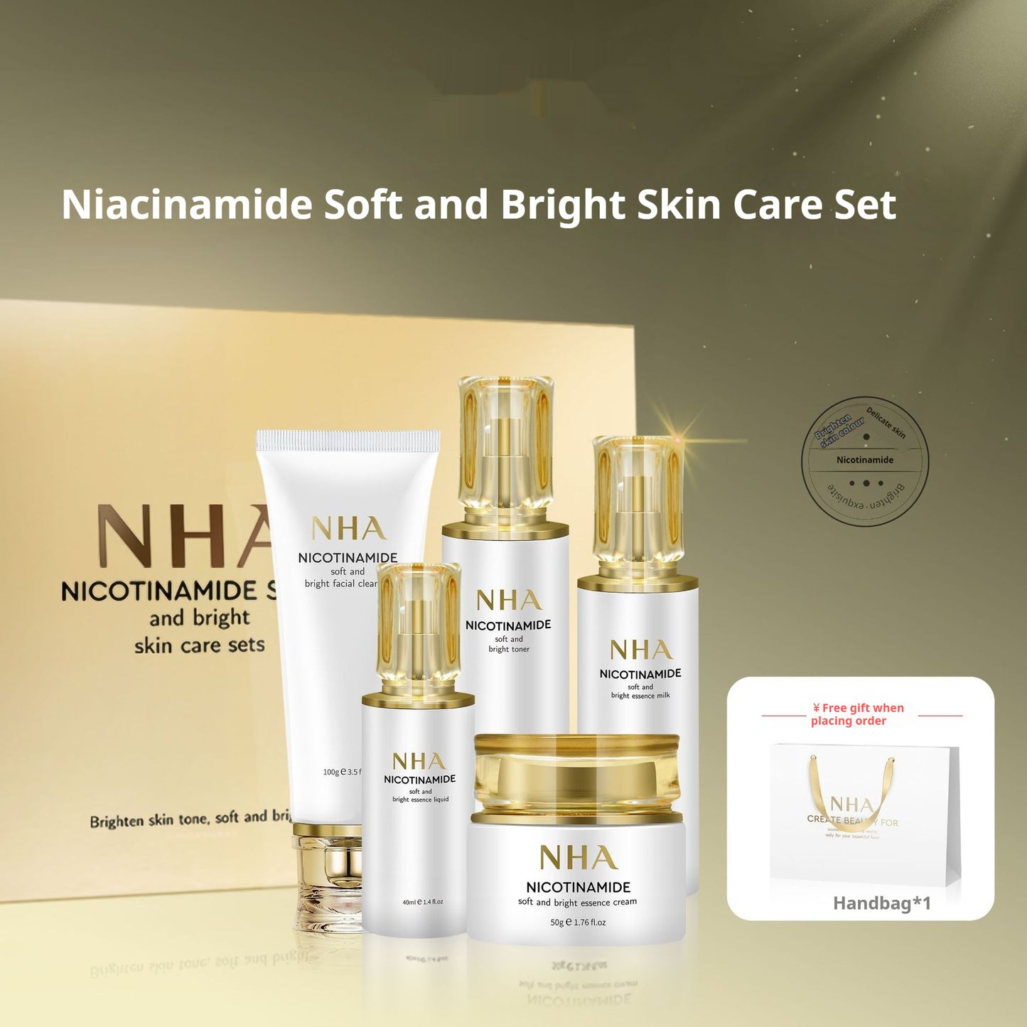 JCM-0105CRM-24  Nicotinamide Care Product Set Brightens Skin Color