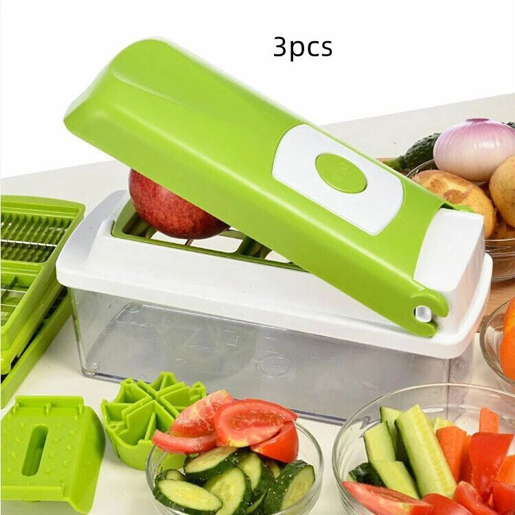 JC-241226KCT-017  12pcs Multifunctional Vegetable Chopper Handle Food Grate Food Chopper Vegetable Slicer Dicer Cut Kitchen Gadgets