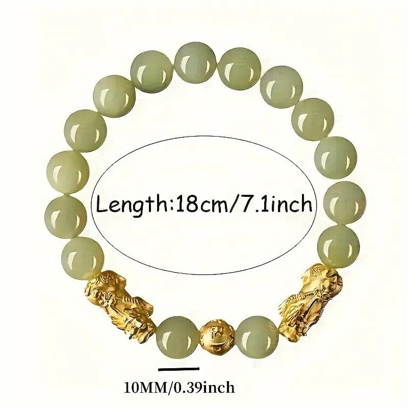 JC-241230BBJ-074  The Gold Pixiu Bracelet Is Suitable For Those Who Pursue Traditional Auspicious Meanings And Like To Wear Jewelry To Show Their Unique Style