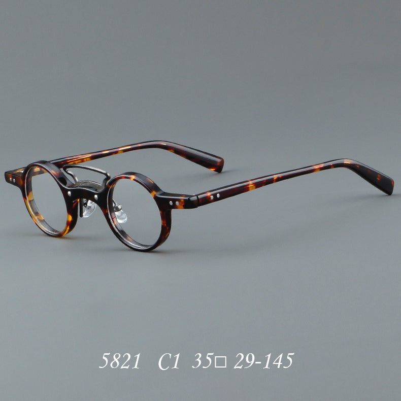 JC-250105MGL-037  Plate Glasses Retro Frame Japanese Small Round Rim